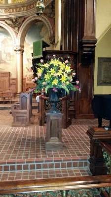 Churches contain consummate floral designers, sometimes